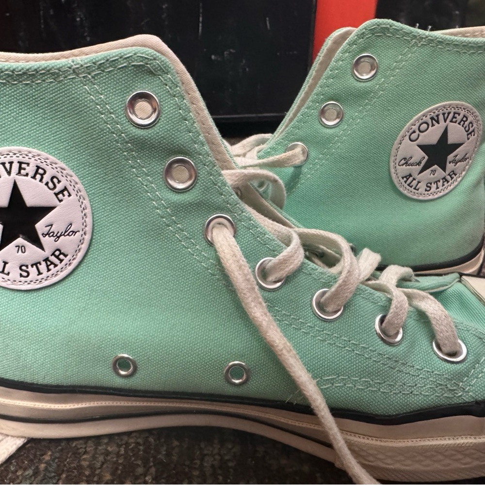 Converse All Star High-Top Sneakers in Mint Green